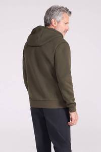 Sweat à capuche en molleton non doublé de haute qualité, coupe-vent, 100% coton, ourlet côtelé, poignets côtelés, vêtements décontractés pour homme, automne - Product Image 4