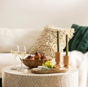 Bougeoir en bois d'acacia naturel de meilleure qualité en gros accessoires de décoration pour la maison décorations de Noël faites à la main d'Inde - Product Image 3