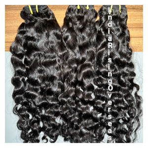 Precio directo de fábrica Extensiones de cabello humano rizado natural Paquete de cabello indio crudo con textura suave y rizos definidos precio más bajo - Product Image 2