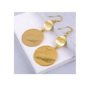 Pendiente de latón de calidad superior Pendiente de gota Pendiente de flor para mujeres Niñas para artesanía natural al mejor precio - Product Image 4