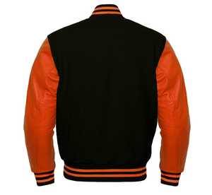 Veste de baseball varsity boxy de haute qualité pour homme 2026, lavage personnalisé, streetwear avec manches en cuir, veste de haute qualité - Product Image 6