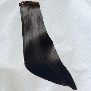 Mèches indiennes Remy vierges et droites à cuticule alignée Vente en gros de cheveux noirs bruts non traités Vendeur direct d'Inde - Product Image 1