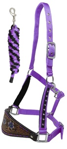 Cheval usiné cuir Bronc licou multifonctionnel plomb corde ensemble cheval muserolle Durable Bronc cuir licou attache plomb personnalisé - Product Image 2