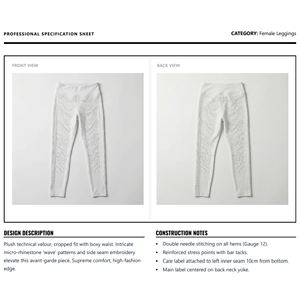 เลกกิ้งผู้หญิงทรงเข้ารูปเอวสูง ผ้ายืด โพลีเอสเตอร์/คอตตอน น้ำหนัก 340 กรัม สำหรับออกกำลังกาย ฟิตเนส สตรีทแวร์ ผลิตจากโรงงานโดยตรง - Product Image 6