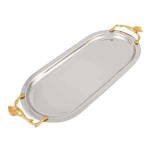 Elegante Bandeja de Servicio de Metal Hecha a Mano para Hogares, Hoteles y Salones Indios - Ecológica, Apta para Lavavajillas, Eleva el Ambiente - Product Image 6