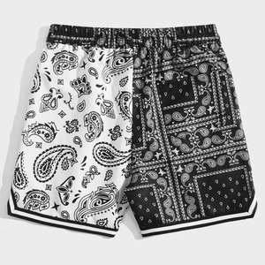 Shorts de basketball personnalisés pour hommes, taille mi-haute, en maille, pour l'entraînement estival, entrejambe de 5 pouces, design uni, double ou simple couche - Product Image 1