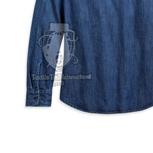 Camisas de Mezclilla de Algodón Tejido para Hombre, MOQ Bajo, Ropa de Trabajo Transpirable de Secado Rápido, Nuevo Estilo de Moda - Product Image 4