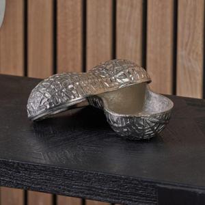 Customized Eco-Friendly Silver Aluminum Rectangle Peanut Metal Bowl Polished <b>Craft</b> Modern Shree Radhey Wedding Parties Return - Product Image 1