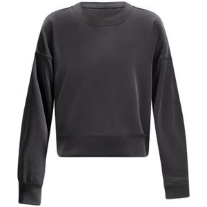 OEM ras du cou 100% coton long polaire sweats à capuche uni goutte épaule pull sweat ras du cou surdimensionné hommes sweat-shirt - Product Image 1