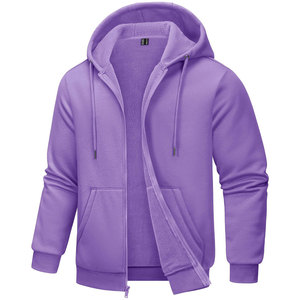 Custom <b>Sherpa</b> <b>Lined</b> Zip up Fully Customized Print Embroidery <b>Hoodie</b> 400 GSM Winter Warmth Low MOQ OEM Clothing Manufacturer - Product Image 3