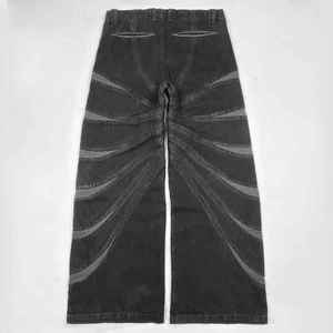 Salopette en jean ample personnalisée avec une taille mi-haute, un toucher doux en denim, des coutures solides, des options personnalisables pour une utilisation quotidienne décontractée - Product Image 3