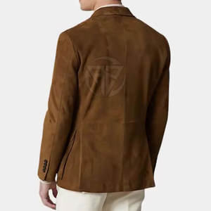 Gabardina Clásica para Hombre, Estilo Elegante, Aspecto Pulido de Cuero Gamuzado, Diseño Elegante, Acabado Suave, Ecológica, Transpirable y Personalizable - Product Image 5