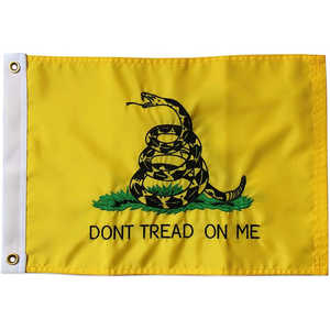Bandera de Barco Gadsden 'Dont Tread On Me' de 12x18 Pulgadas, Hecha en EE. UU., Serpiente de Cascabel Amarilla Bordada con 2 Ojales de Latón, Resistente - Product Image 4