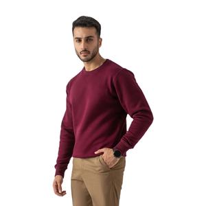 Mens Casual Crewneck Sweatshirt Soft Brushed Cotton Polyester Fabric Comfortable Daily Wear <b>Long</b> Sleeve <b>Top</b> - Product Image 4