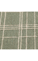 Light Green Plaid Wool Modern Eco-Friendly Anti-Slip Cushioned Tufted PET Friendly Indoor/Outdoor Camping Travel Picnic Rug