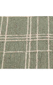 Light Green Plaid Wool Modern Eco-Friendly Anti-Slip <b>Cushioned</b> Tufted Indoor Runner Rug 2'x6' for Home Travel Picnic & Camping - Product Image 6