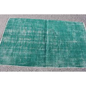 "Grand tapis en laine turque rectangulaire en peluche 9x12 pieds motif patchwork tissage plat support en latex" - Product Image 4