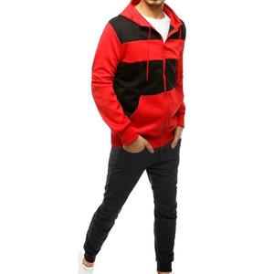 Men's Zipper <b>Tracksuit</b> Solid Lightweight 2 1 Design for Easy Wear Quick Dry Breathable Comfortable Hooded Collar Sustainable - Product Image 2