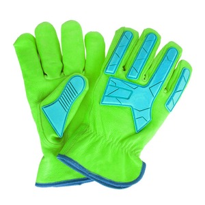 Guantes DE SEGURIDAD DE CUERO duraderos con agarre antideslizante para el manejo de almacenes Trabajo de mantenimiento industrial al aire libre - Product Image 4