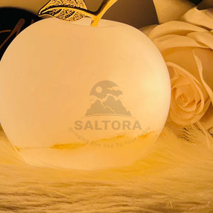 โคมไฟเกลือทรงเกลือทำจากวัสดุที่ดีที่สุดโคมไฟเกลือรูปแอปเปิ้ลขายส่ง - Product Image 3