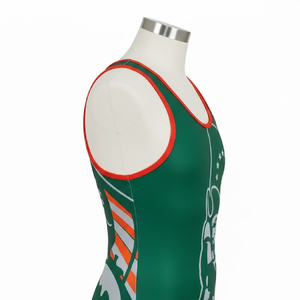 In New Arrival Wrestling Wear With Customize Design Men's Cool Dry Wrestling Singlets Made In Pakistan - Product Image 2