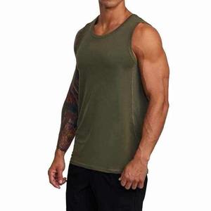 เสื้อกล้ามผู้ชายผ้าฝ้ายผสมสแปนเด็กซ์ทอแบบเป็นมิตรต่อสิ่งแวดล้อม สำหรับออกกำลังกาย โยคะ ใส่ลำลอง ไซส์พลัส - Product Image 2