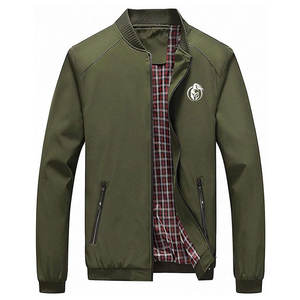 Chaqueta Bomber Impermeable y Transpirable con Logotipo Personalizado para Hombre, Talla Grande, Cuello Alto, Chaqueta Bomber de Invierno - Product Image 1