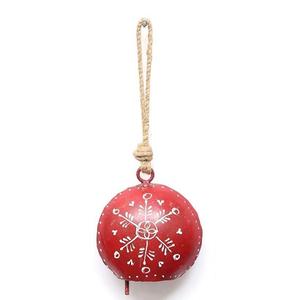 Étiquette métallique suspendue de Noël, personnalisée, peinte, plaquée or, design antique artisanal, prix de gros, en provenance d'Inde - Product Image 4