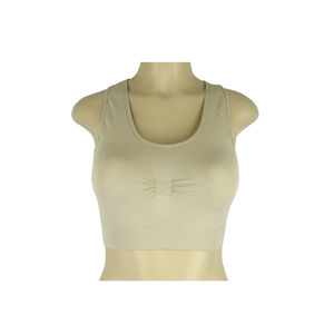 Soutien-gorge de sport sexy pour femmes, décolleté plongeant, push-up, soutien-gorge de fitness avec rembourrage et tissu extensible respirant pour les entraînements - Product Image 3