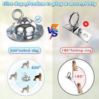 Piquet de sol robuste rotatif à 360 degrés pour animaux (chats, chiens, chevaux, bovins, moutons) pour camping, parc, jardin, plage, sorties en extérieur