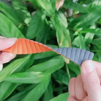 Correa de Reloj Magnética de Silicona Flexible Premium Naranja/Gris de 22mm, Repuesto para Brazalete Lanjo B9722