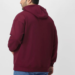 Solid Color Casual Plus Size <b>Men</b> Hoodies Plain Dyed Best <b>Pullover</b> <b>Men</b> Hoodies In Stock - Product Image 3