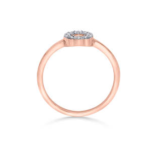 Bague en or rose sertie de diamants Forever Circle - Product Image 5