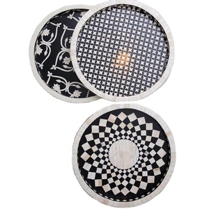 Plateau en forme d'étoile de perles, 10 pièces, moderne, vente en gros, incrustation d'os, emballage de chocolat, plateau cadeau du nouvel an - Product Image 4