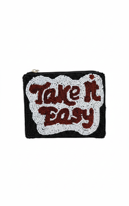 Porte-monnaie zippé mini et grand, fait main, durable, en tissu écologique polyester, orné de perles, cousu main, idéal pour cadeaux et souvenirs, très apprécié - Product Image 5