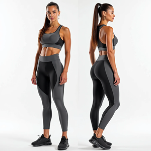 Women's Seamless Custom Fitness Yoga Set for Lightweight Sports <b>Bra</b> Pants with Pattern Decoration Comfortable for Workout - Product Image 6