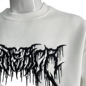 Sweat-shirt vierge pour hommes, pull à col rond, vêtements de sport à manches longues, vêtements personnalisés, sweats en coton à imprimé bouffant - Product Image 2