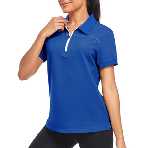 เสื้อโปโลผู้หญิงดีไซน์มีสไตล์ ระบายอากาศได้ดี แขนสั้น คอปก เหมาะสำหรับลุคสบายๆ และลุคสมาร์ท - Product Image 1
