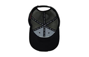 Fabriqué en usine au Vietnam, chapeau de camionneur en maille noire avec patch tissé structuré de conception réglable, style de haute qualité pour adultes - Product Image 6