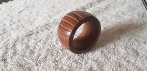 แหวนผ้าเช็ดปากไม้ทำมือ เป็นมิตรกับสิ่งแวดล้อม สไตล์วินเทจ ชุดตกแต่งโต๊ะอาหาร ผลิตจากอินเดีย สำหรับงานแต่งงาน งานฝีมือ - Product Image 6