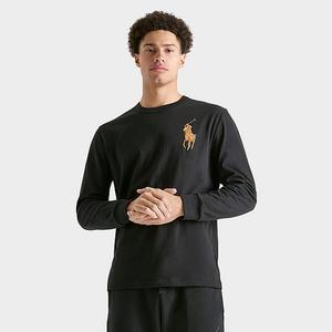 T-shirt à manches longues pour homme, col rond, polyester/coton, style de travail, séchage rapide, motif imprimé numérique, imprimé régulier - Product Image 6