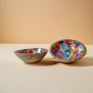 Ensaladera de Acacia Juego de 2 elegantes cuencos de madera para servir perfectos para comidas diarias y festivas - Product Image 3