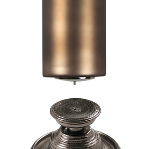 AK แจกันดอกไม้ทำจากโลหะทำจากทองเหลืองดีไซน์ทันสมัยฐานเคลือบสีเงินสไตล์โบราณพร้อมกระจกด้านบนสำหรับตกแต่งภายในร้านคาเฟ่/ของตกแต่งบ้าน - Product Image 4