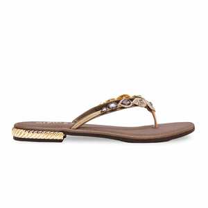 Sandalias De Tacón Fantasía Oliva FN0753 Chappal - Product Image 4