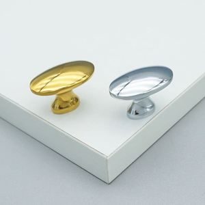 Oval Solid Brass <b>Door</b> <b>Knobs</b> Pull Cabinet Drawer for Home Dresser <b>Door</b> Cabinet Furniture <b>Decorative</b> Kitchen Wardrobe Handle <b>Knobs</b> - Product Image 1