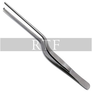 Hot Sales 12cm Adson Bayonet Kocher Forceps Tweezers Top RFT <b>Medical</b> Dressing ENT Instruments for Dental Surgical Procedures - Product Image 2