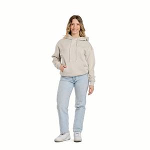 Vente en gros Sweat-shirt à capuche de haute qualité délavé à l'acide pour femmes imprimé bouffant en relief Style sport Haut court pour vêtements personnalisés - Product Image 1