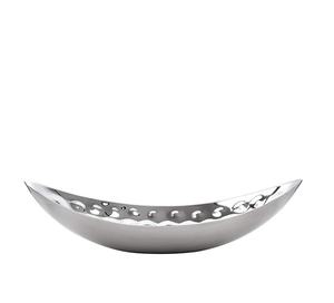 Beautiful Design <b>Metal</b> Serving Bowl With Silver Finished High-End Sculpted Bowl Engraved <b>Edge</b> Silver Centerpiece Bowl - Product Image 6