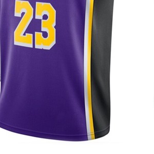 เสื้อบาสเก็ตบอลสำหรับผู้ชายเสื้อบาสเก็ตบอลผ้าเจอร์ซี่น้ำหนักเบาออกแบบได้ตามต้องการ - Product Image 2