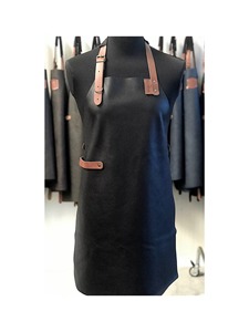 Tablier en cuir robuste pour hommes cuisson BBQ soudage boucher salon de coiffure Durable réglable en cuir outil de travail tablier - Product Image 3